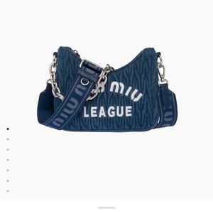 Authentic Miu Miu Denim Crossbody